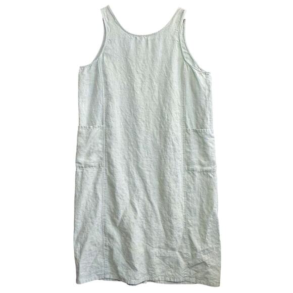 OUTFIT WOMAN JPR 100% Linen Maxi Tank Dress Pistachio Green with Pockets Size 1X - Picture 1 of 11